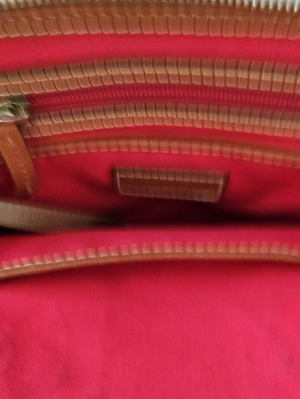Dooney & Bourke Black Pebbled Leather Satchel with Brown Trim 1975 - Picture 4 of 4